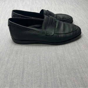Ecco Leather Perforated Moccasin Loafer Driving Shoes